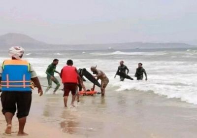 إنقاذ 5 أفراد من الغرق بسواحل حضرموت 