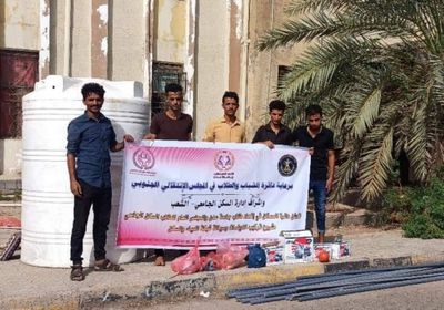 صيانة شبكة المياه بسكن الطلاب في الشعب