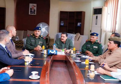 مدير أمن عدن يستقبل وفد الإنتربول الدولي