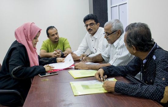 وفد من الانتقالي يتفقد سير القيادة المحلية في عدن