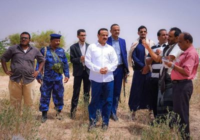 تدشين مشروع شق طريق الحزم في شبوة