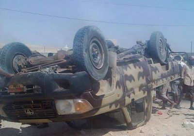 حادث مروري يوقع ضحايا من "العمالقة" في رضوم