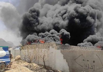 اندلاع حريق في السوق المركزي بالمكلا