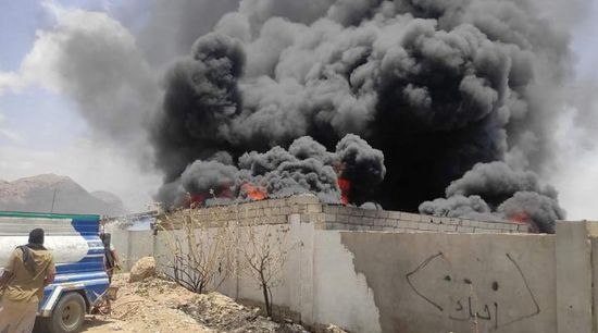 اندلاع حريق في السوق المركزي بالمكلا