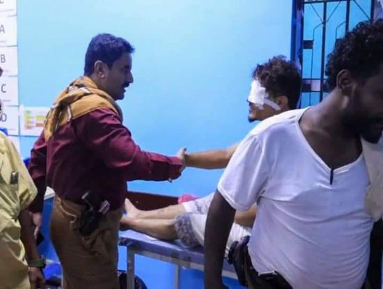 الجبواني يطمئن على الضحايا المدنيين للتمرد الإخواني بشبوة