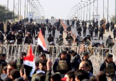 إغلاق المداخل المؤدية المنطقة الخضراء في بغداد 