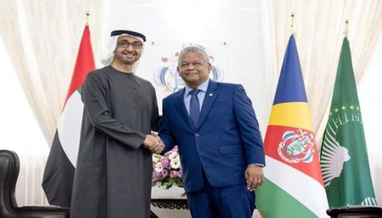 بن زايد يبحث مع رئيس سيشل العلاقات الثنائية بين البلدين