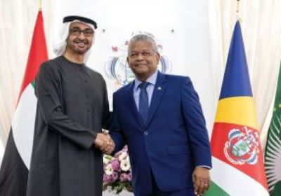 محمد بن زايد يناقش مع رئيس سيشل سبل تعزيز العلاقات