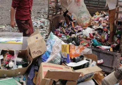 إتلاف مواد غذائية فاسدة في ردفان