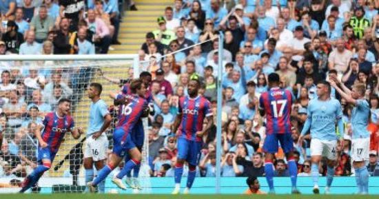 السيتي يتعادل بعد تأخره بهدفين أمام كريستال بالاس