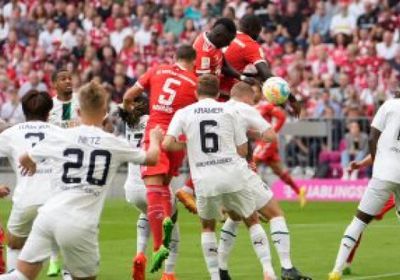 بايرن ميونخ يتأخر بهدف أمام بوروسيا مونشنجلادباخ
