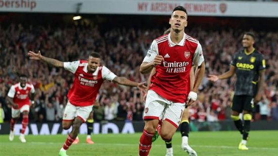 أرسنال يهزم أستون فيلا في الدوري الإنجليزي