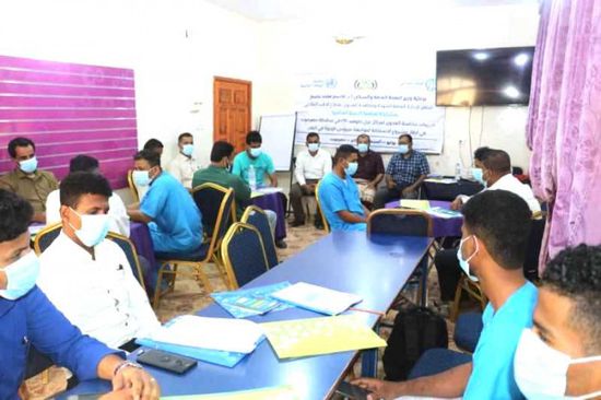 تأهيل العمال الصحيين في مستشفى القطن بحضرموت لمكافحة العدوى