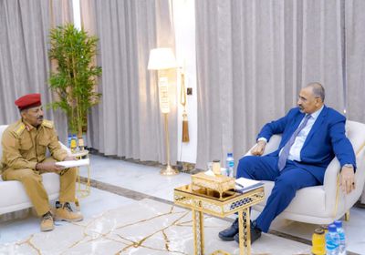 الرئيس الزُبيدي يثمن مساندة اللواء 39 لمهام عملية سهام الشرق