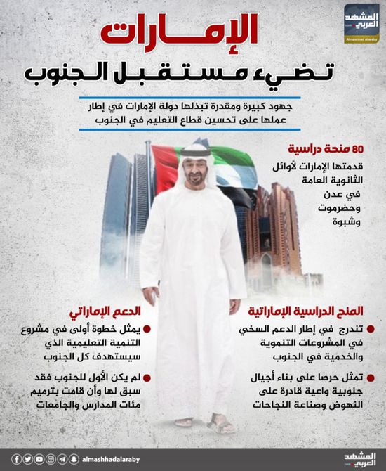 الإمارات تضيء مستقبل الجنوب (إنفوجراف)