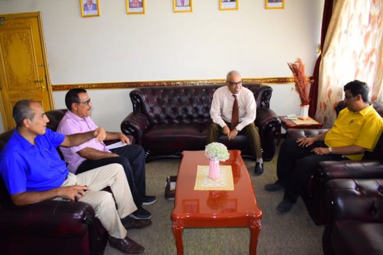 منسقية الانتقالي بجامعة عدن تتفقد مبني شؤون الطلاب