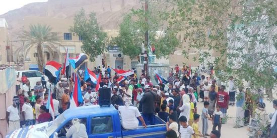 ترحيل فوري لقوات العسكرية الأولى.. تظاهرة شعبية في وادي حضرموت