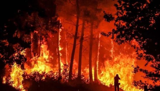 حرائق هائلة في غابات بجنوب غرب فرنسا