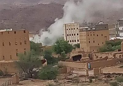 صاعقة تشعل النيران في منطقة ريمة بالروضة