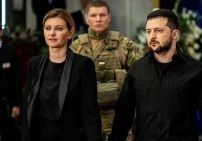 زوجة الرئيس الأوكراني تعتزم حضور جنازة إليزابيث