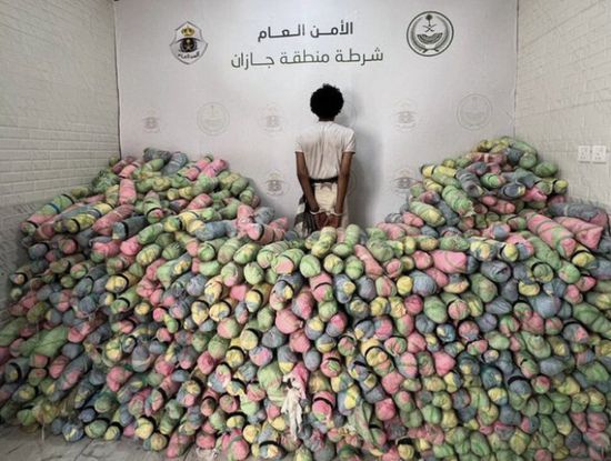 القبض على يمني بحوزته 441 كيلوجراما من القات بالسعودية