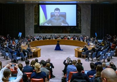 الأمم المتحدة تسمح لزيلينسكي بالتحدث عبر الفيديو