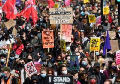 احتجاجات في بريطانيا على ارتفاع الأسعار