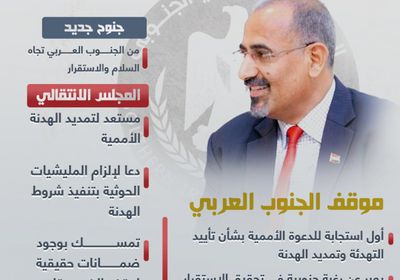 الانتقالي والهدنة.. تأييد واشتراط (إنفوجراف)