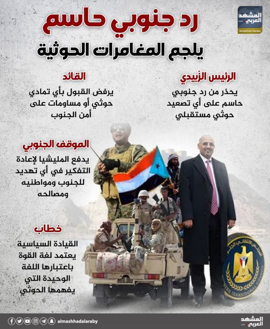 رد جنوبي حاسم يلجم المغامرات الحوثية (إنفوجراف)