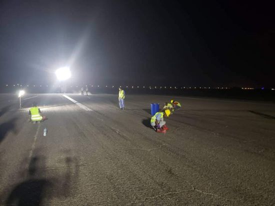 مشروع لتأهيل مدرج مطار عدن الدولي