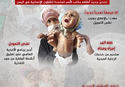 تحذير أممي.. الخدمات الصحية في خطر (إنفوجراف)