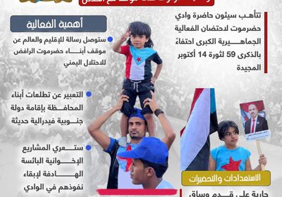 14 أكتوبر.. وادي حضرموت على موعد مع الخلاص (إنفوجراف)