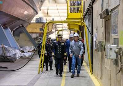 سفينة الملك فهد ترسو في ولاية ويسكونسن الأمريكية