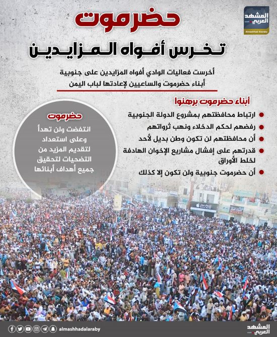 حضرموت تخرس أفواه المزايدين (إنفوجراف)