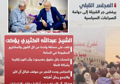 مجلس قبائل آل كثير يزأر بوجه المضللين (إنفوجراف)