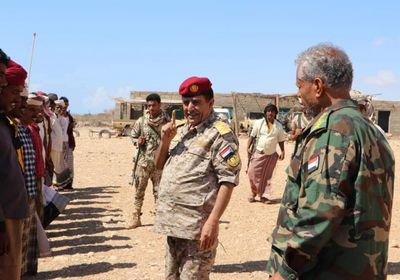 العميد الجحافي يطمئن على أوضاع كتيبة قطاع نوجد بسقطرى