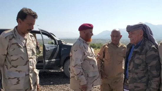 رئيس انتقالي الضالع يتفقد الأوضاع على الجبهات