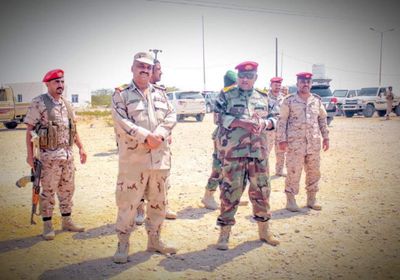 قائد "العسكرية الثانية" يزور وحدات لواء الريان بالمكلا