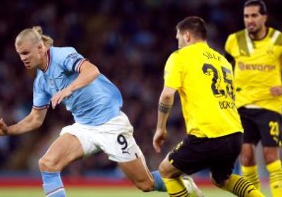 نتيجة مباراة مانشستر سيتي وبروسيا دورتموند بدوري الأبطال
