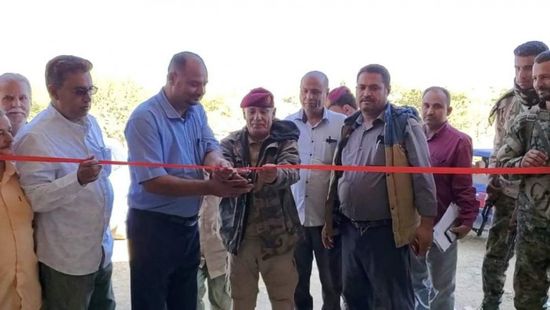 رئيس انتقالي الضالع يفتتح مشاريع صحية وخدمية