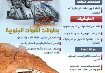 الإرهاب الحوثي الإخواني.. حرب النفط (إنفوجراف)