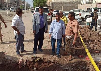 مشروع لتصريف الأمطار في منطقة السنافر بعدن