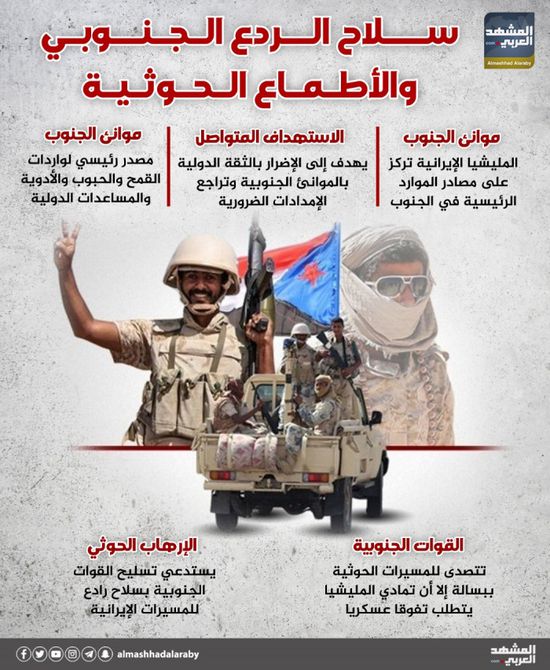 سلاح الردع الجنوبي والأطماع الحوثية (إنفوجراف)