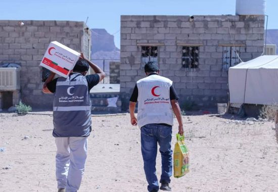 قافلة إغاثية لهلال الإمارات توزع 58 طن مساعدات في عرماء
