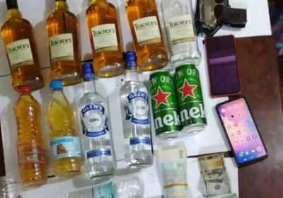 ضبط سيارة محملة بخمور في طريقها للضالع