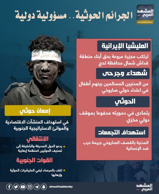 الجرائم الحوثية.. مسؤولية دولية (إنفوجراف)