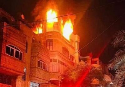 مصرع 21 وإصابة العشرات في حريق ضخم بغزة