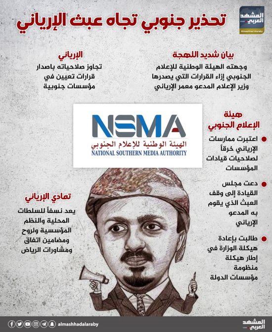 تحذير جنوبي تجاه عبث الإرياني (إنفوجراف)