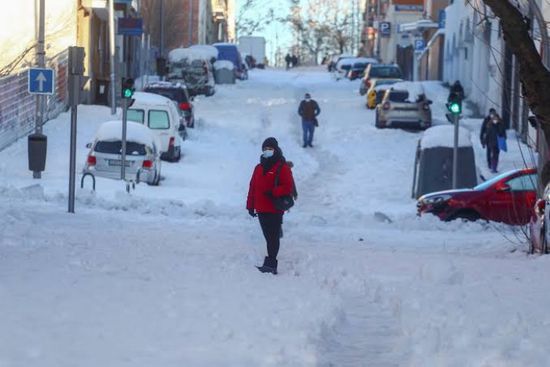 رفع حالة التأهب في إسبانيا بسبب تساقط الثلوج
