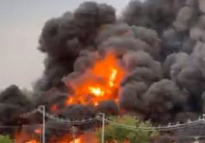اندلاع حريق في مستودع نفط بأوكرانيا